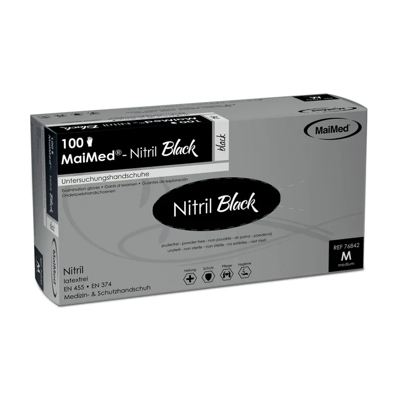 MaiMed-nitril black Einmalhandschuhe