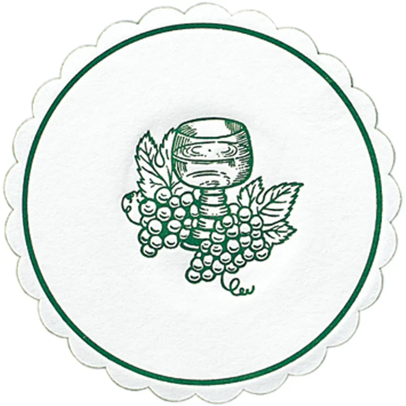 Duni Weinglasuntersetzer Motiv Traube grün