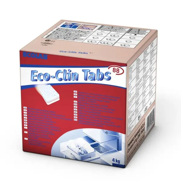 ECOLAB Eco-Clin Tabs 88 Reinigertabs für Geschirrspülmaschinen 1 Karton = 200 Tabs