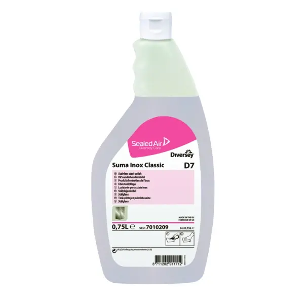 Suma Inox Classic D7 Pflegeprodukt für Chromstahlflächen 750 ml Flasche