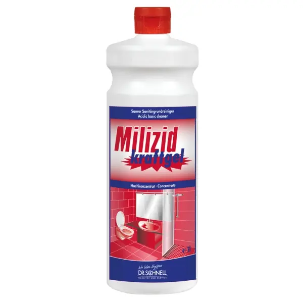 Dr.Schnell Milizid Kraftgel Sanitärgrundreiniger 1 l Flasche