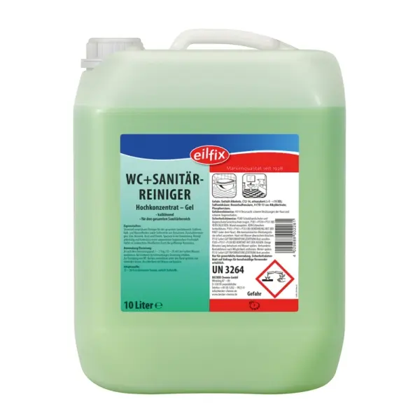 Eilfix WC- und Sanitärreiniger grün Sanitärunterhaltsreiniger 5 l Kanister