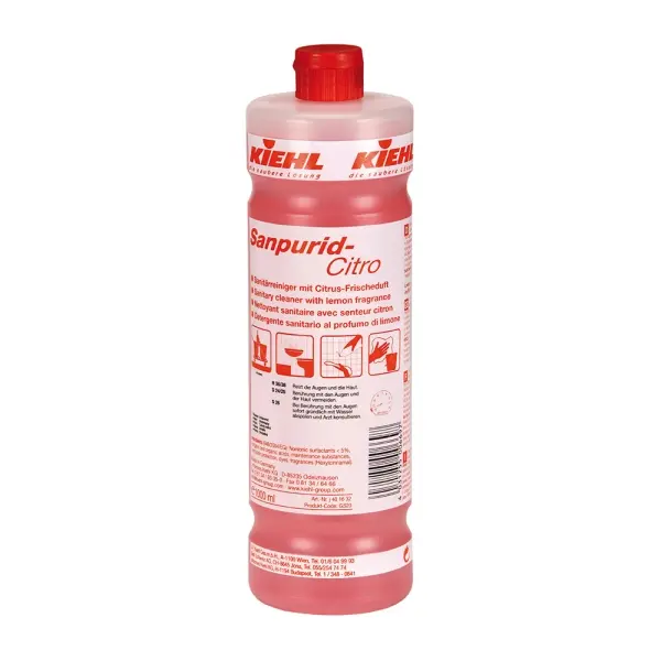 Kiehl Sanpurid-Citro Sanitärreiniger mit Citrus-Frischeduft 1 l Flasche