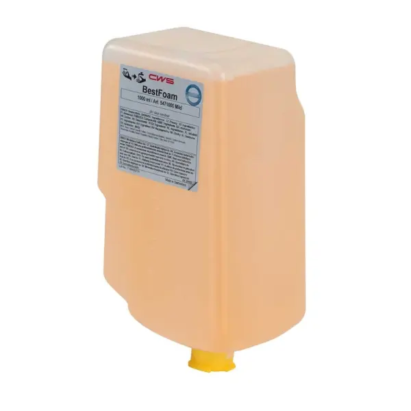 CWS BestFoam Seifenkonzentrat Mild cremefarben, Blumenduft 1 Karton = 12 x 1 l Flaschen