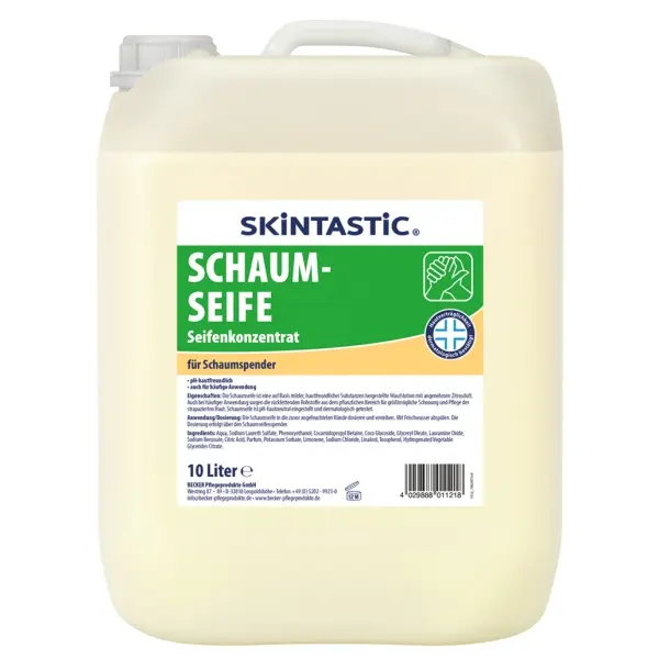 SKINTASTIC® SCHAUMSEIFE Seifenkonzentrat für Schaumspender 10 l Kanister