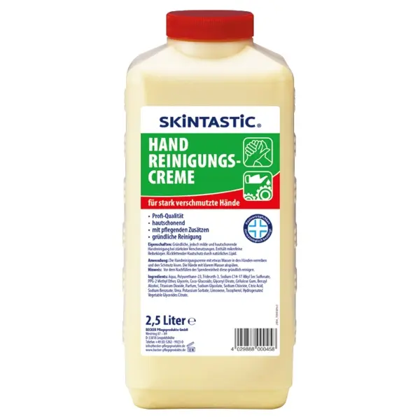 SKINTASTIC Handreinigungscreme mit microfeinen Reibekörpern 2,5 l Flasche