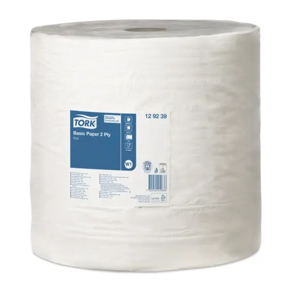 TORK Standard Papierwischtücher 680 m weiß 2 lagig W1 System 1 Paket = 1 Rolle