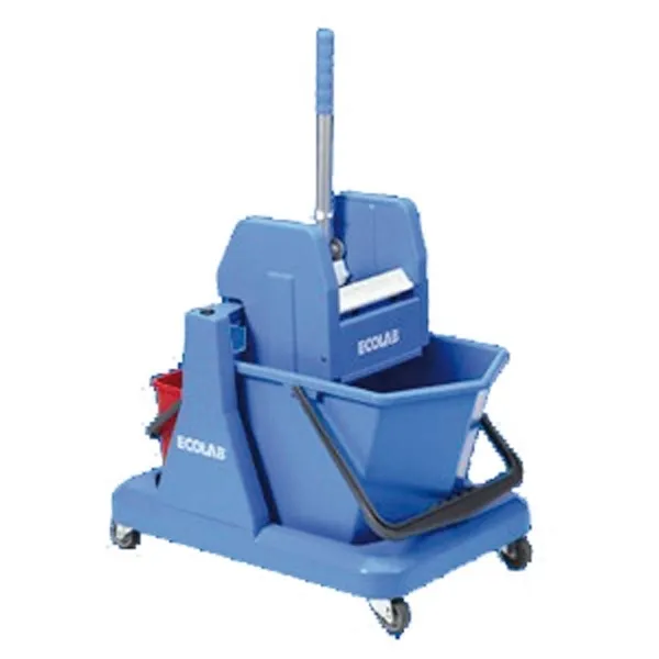 ECOLAB Perfekt Mono mit Presse Einfachfahreimer 1 x 18 l / 1 x 6 l rot 