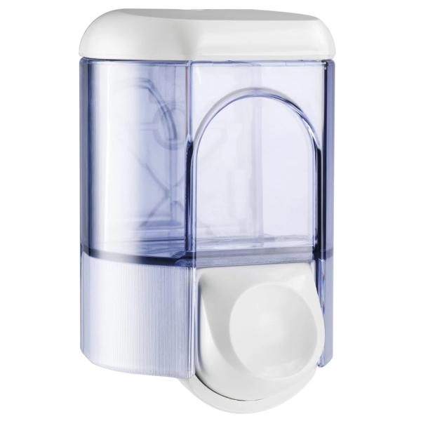 CLIVIA® retro 35 Seifenspender Kunststoff, weiß / transparent