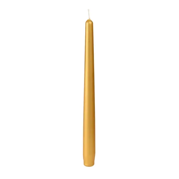 Duni Spitzkerzen 260 x 22 mm, Gold 1 Karton = 10 x 10 Stück