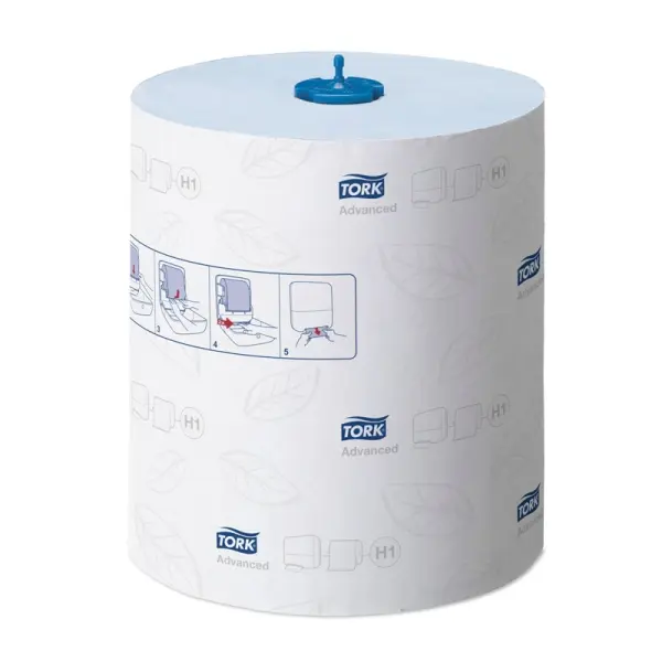 TORK Matic® blaues Rollenhandtuch Advanced 2 lagig, Rolle a 150 m 1 Pack = 6 Rollen