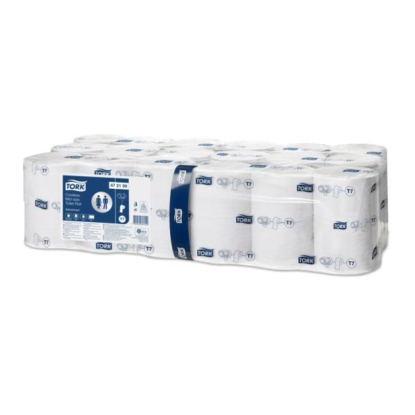 TORK OptiServe hülsenloses Toilettenpapier 2-lagig weiß T7 1 Pack = 24 Rollen