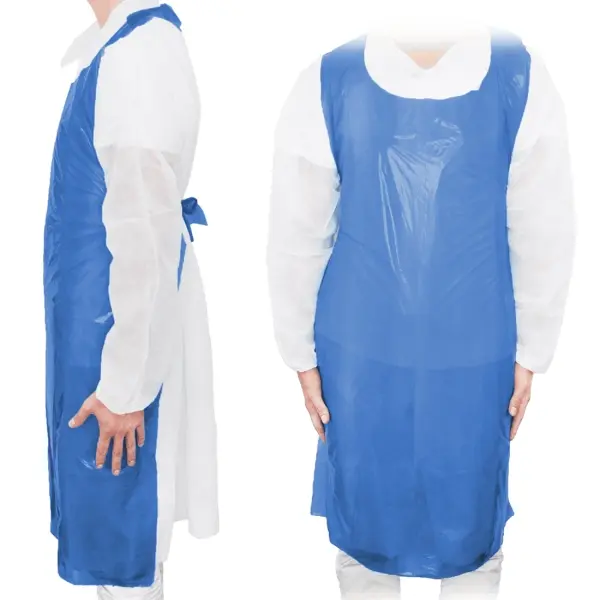 MaiMed-Apron Light PE Einmalschürze blau 75 x 120 cm geblockt 1 Pack = 100 Stück