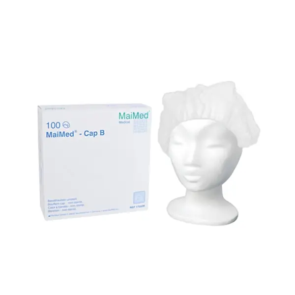MaiMed-Cap B Baretthaube weiß 1 Box = 100 Stück