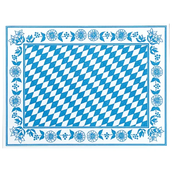 Duni Dunicel Tischsets 30 x 40 cm, Bayrische Raute 1 Karton = 5 x 100 Stück
