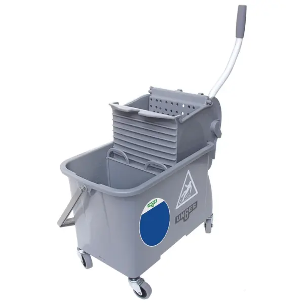 UNGER SmartColor Fahreimer 15 l grau kompletter Doppelfahreimer mit Presse 