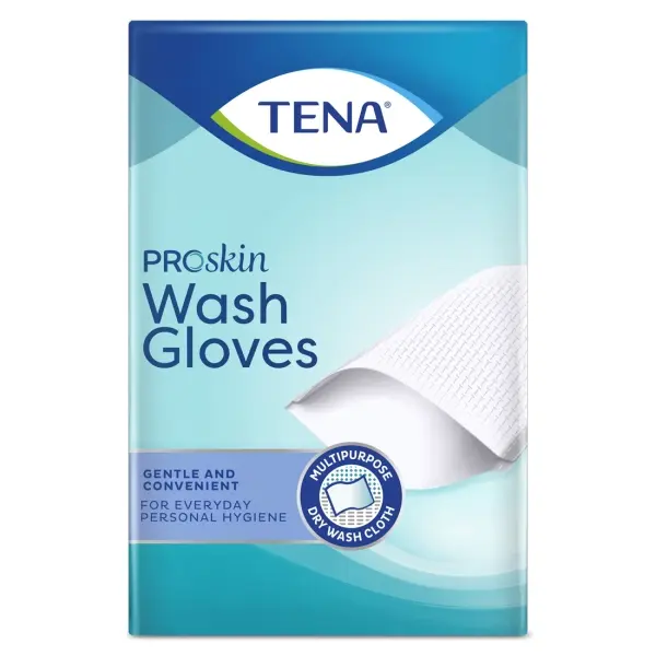 TENA ProSkin Wash Gloves Waschhandschuhe 16 x 25 cm, ungefüttert 1 Karton = 1200 Tücher