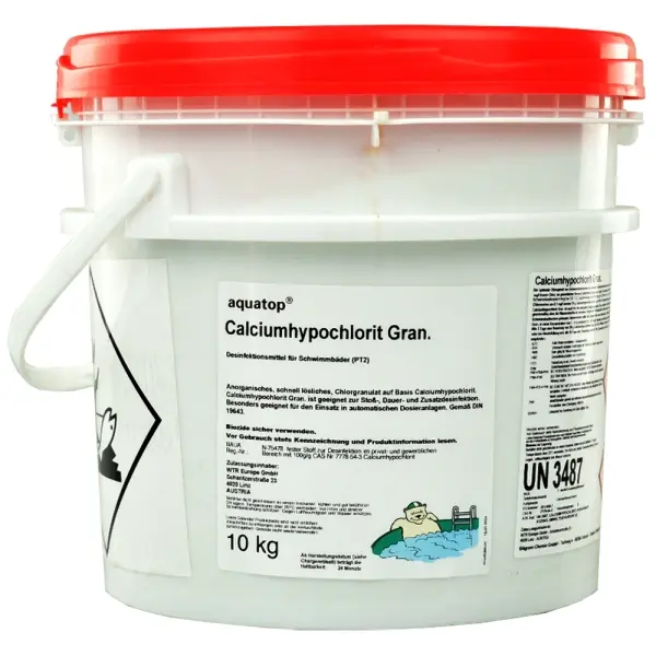 aquatop Chlor Granulat  Natriumdichlorisocyanurat Aktivchlorgehalt ca. 56 % 10 kg Eimer