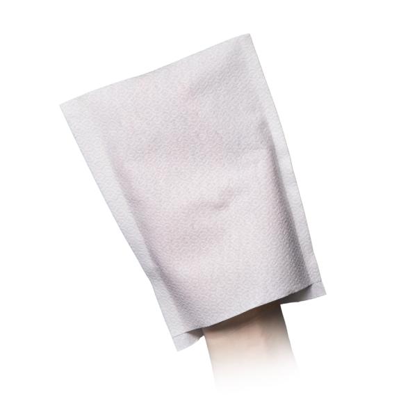 MED-COMFORT Einweg-Waschhandschuhe 16 x 22 cm, Airlaid, weiß 1 Karton = 1000 Stück