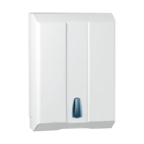racon® retro L Falthandtücher-Spender Kunststoff, weiß abschließbar 