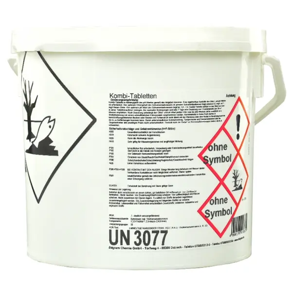 aquatop Kombitabletten 4 in 1, 200 g Flockung –Desinfektion – Algizid – Stablisierung 5 kg Eimer