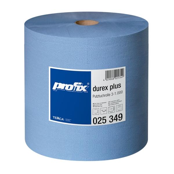 profix® durex plus Putztuchrolle 3-lagig 38 x 36 cm, blau 1 Rolle = 1000 Blatt