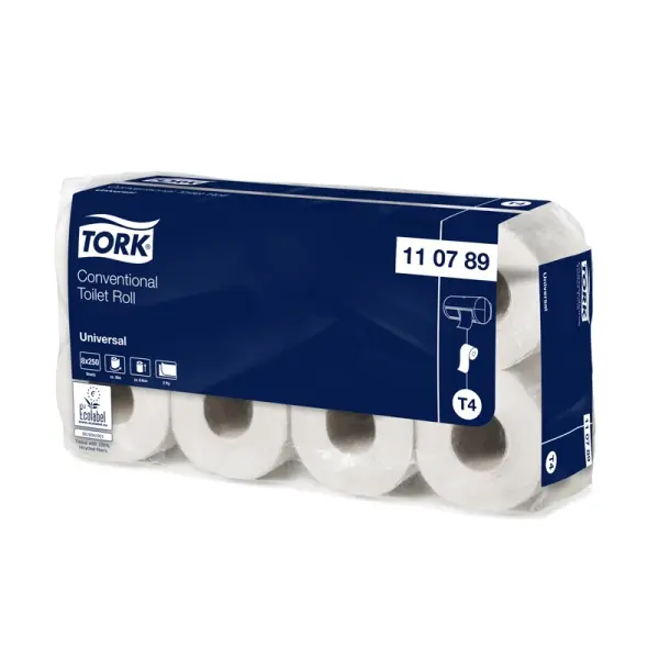 TORK Universal Toilettenpapier 2-lagig, weiß 1 Pack= 64 Rollen