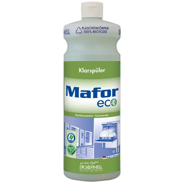 Dr.Schnell MAFOR ECO saurer, ökologischer Klarspüler 1 l Flasche