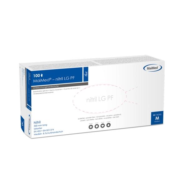 Bild 0 MaiMed-nitril LG PF Einmalhandschuhe extra lang