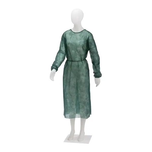 MED-COMFORT Einweg-Besucherkittel aus Vlies dunkelgrün, Gr. XL/XXL 1 Beutel = 10 Stück