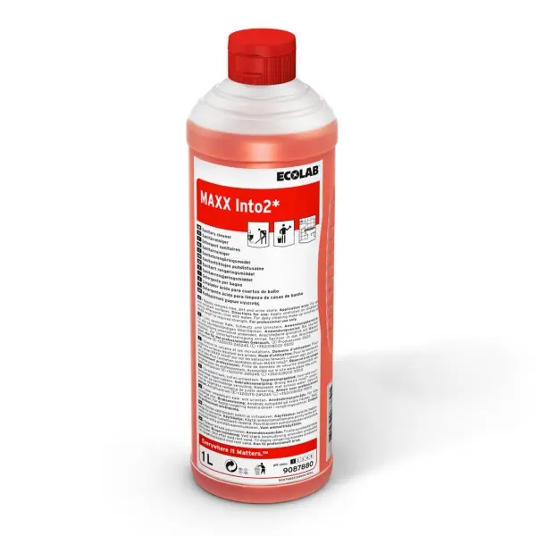 ECOLAB MAXX Into2 Hochleistungs-Sanitärreiniger 1 l Flasche