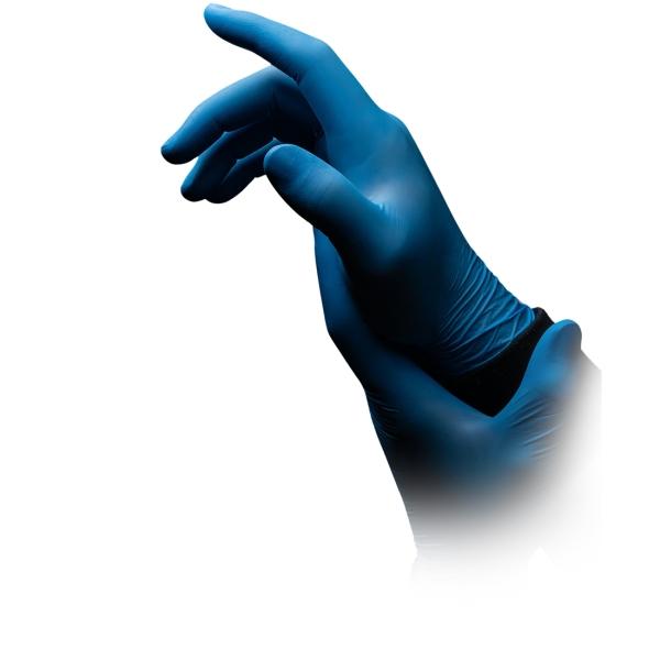 Bild 2 Blue Eco Plus Nitril Einmalhandschuhe, blau, puderfrei