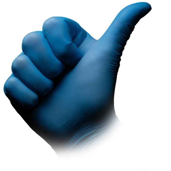 Bild 4 Blue Eco Plus Nitril Einmalhandschuhe, blau, puderfrei