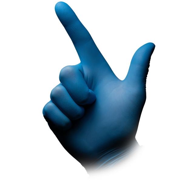 Bild 5 Blue Eco Plus Nitril Einmalhandschuhe, blau, puderfrei
