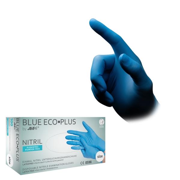 Bild 7 Blue Eco Plus Nitril Einmalhandschuhe, blau, puderfrei