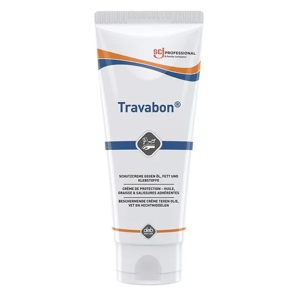 SC Johnson Travabon® Hautschutzcreme gegen Öl, Fett und Klebstoffe 100 ml Tube