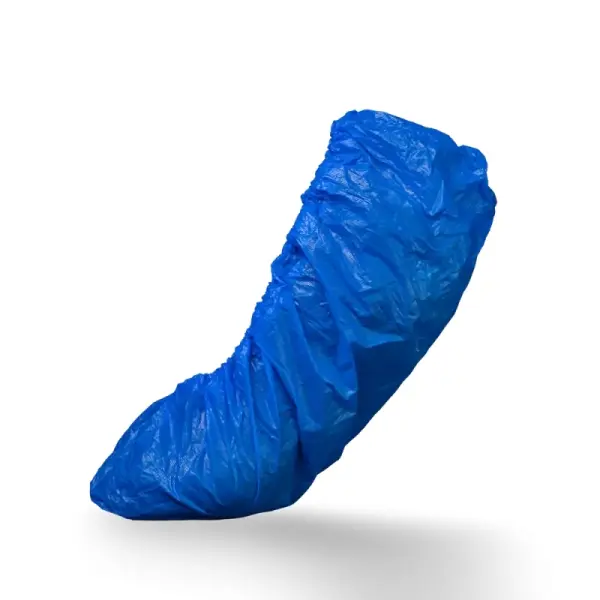 Med-Comfort Einmal-Überziehschuhe extra stark PE 15 x 42 cm blau 1 Pack = 100 Stück