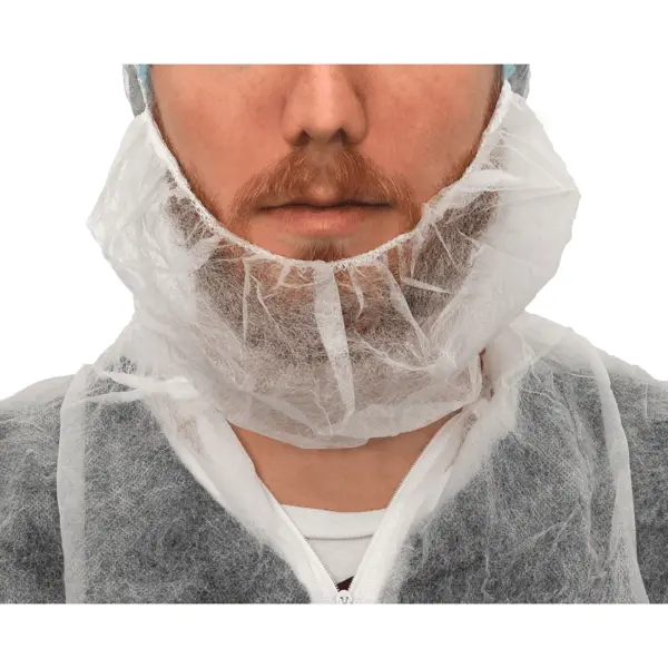 MaiMed Beard Bartschutz aus Vliesstoff weiß 1 Pack = 100 Stück