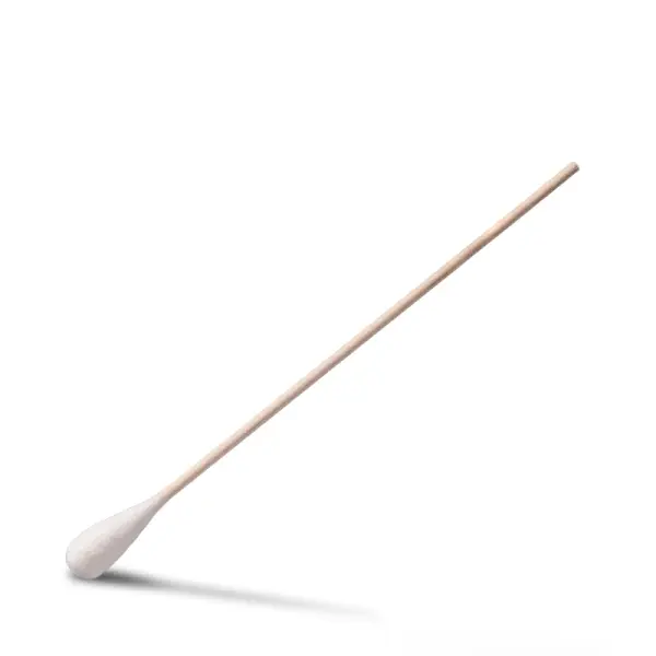 Top-Comfort Wattestäbchen 15 cm großer Wattekopf mit Holzstiel 1 Beutel = 50 Stück