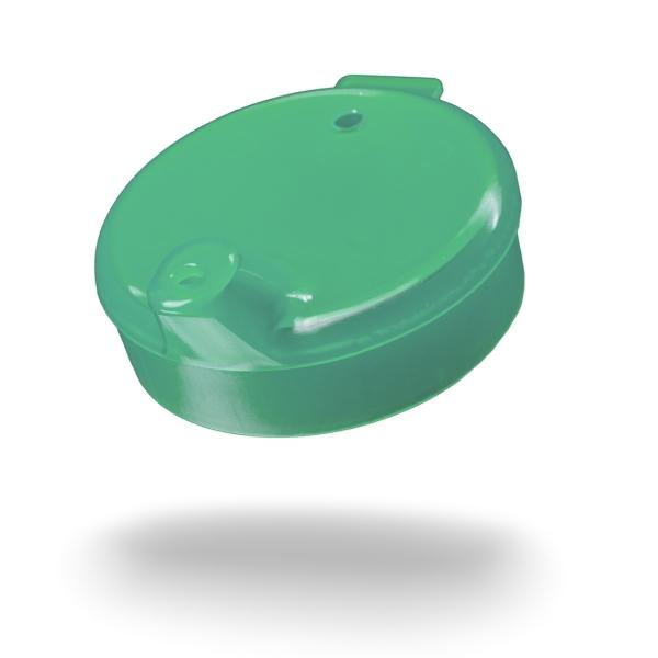 AMPri Schnabelbecher-Oberteil kleine Öffnung 4 x 4 mm, grün,  1 Karton = 250 Stück