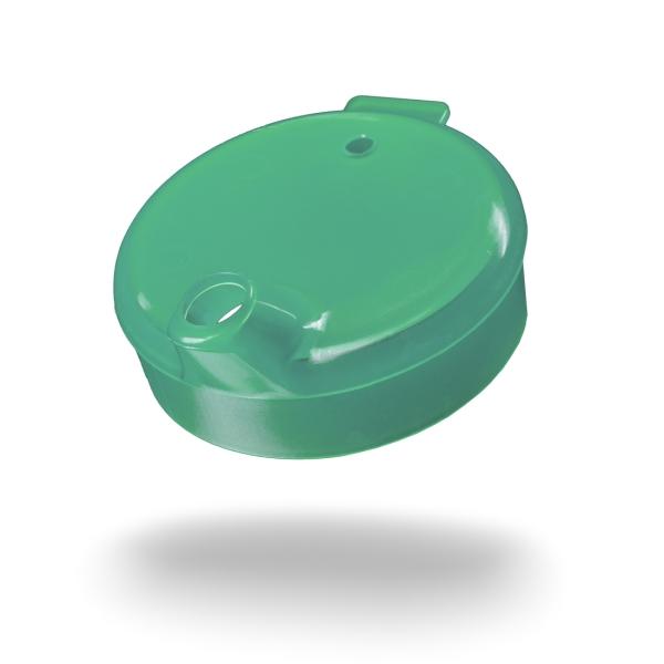 AMPri Schnabelbecher-Oberteil große Öffnung 12 x 10 mm, grün,  1 Karton = 250 Stück