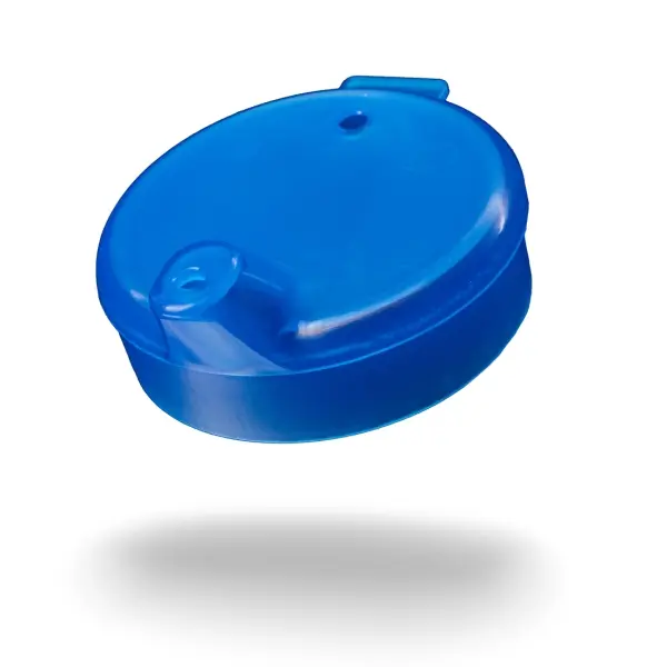 AMPri Schnabelbecher-Oberteil kleine Öffnung 4 x 4 mm, blau,  1 Karton = 250 Stück