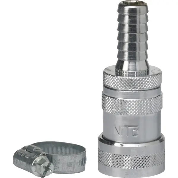 Kupplung mit Schlauchnippel und Absperrventil 1/2" (Q)  