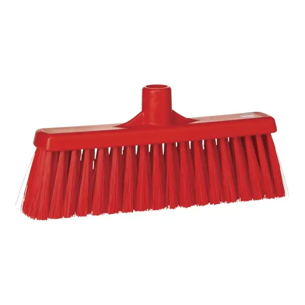Vikan Kehrbesen mit Rechtsgewinde, 31 cm medium rot