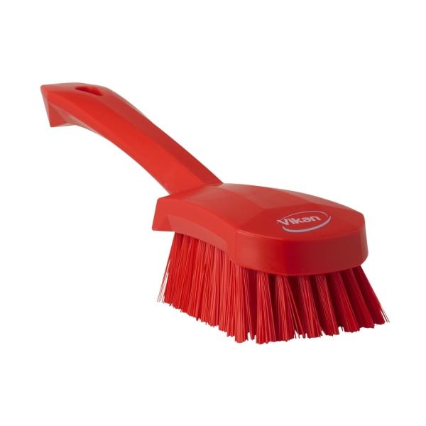 Vikan Handbürste mit kurzem Stiel hart, 27 cm rot