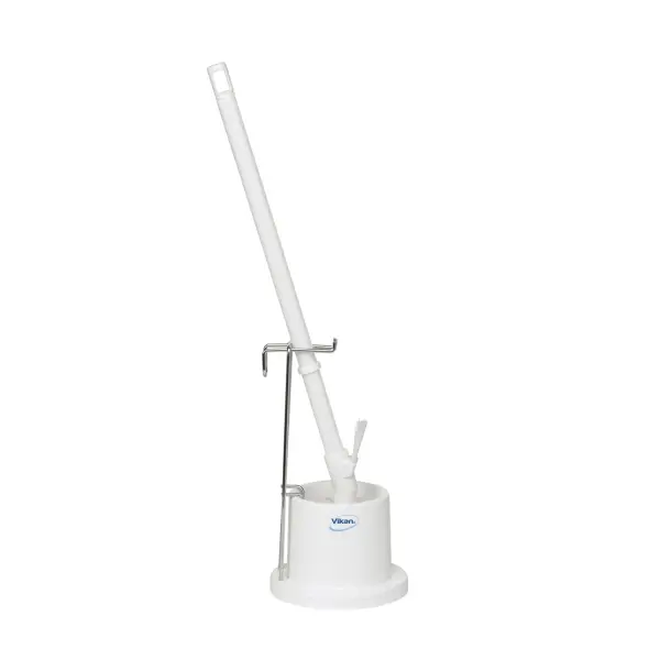 Vikan WC-Bürste mit Halter, 720 mm, medium  weiß