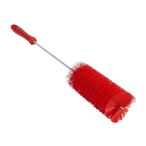 Vikan Rohrbürste medium, mit Stiel, 51 cm, d = 60 mm rot