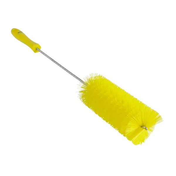 Vikan Rohrbürste medium, mit Stiel, 51 cm, d = 60 mm gelb