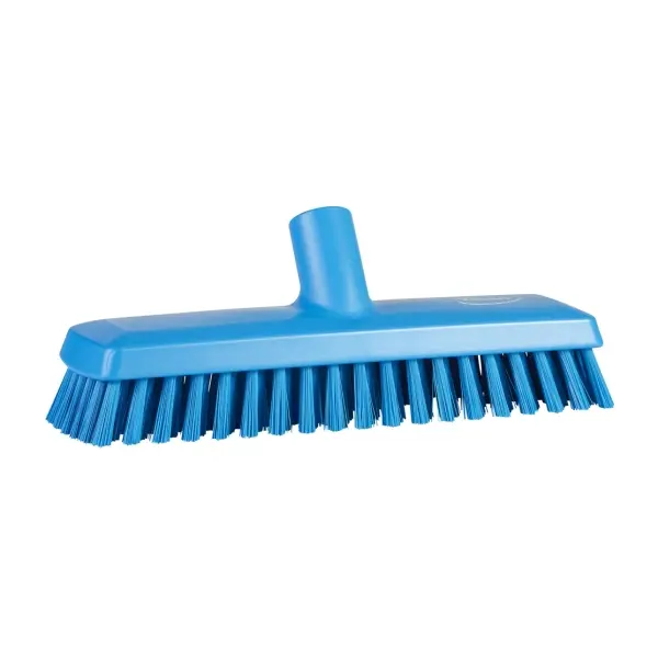 Vikan Schrubber 27 cm medium, mit Wasserdurchlauf blau