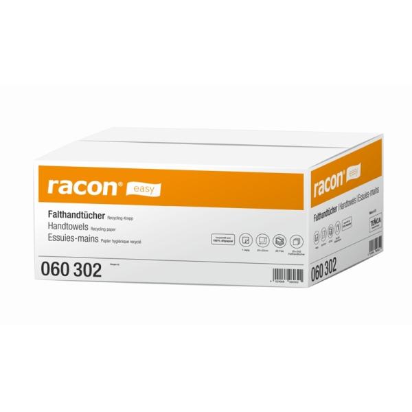 racon easy Falthandtücher N40 1-lagig, natur 23 x 25 cm 1 Karton = 5000 Blatt